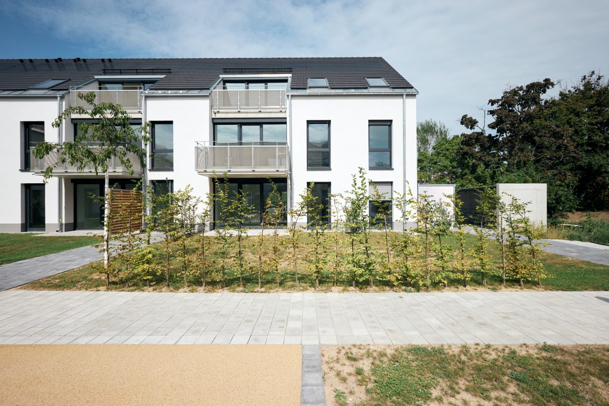 Außenansicht eines Hauses in der Wachhausstraße in Karlsruhe-Durlach.