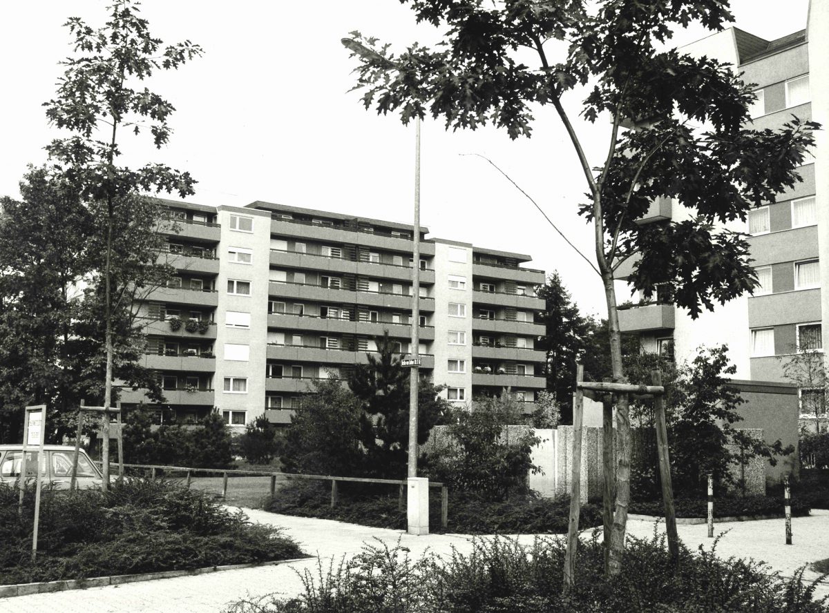 Historische Aufnahme der Waldstadt von 1960.