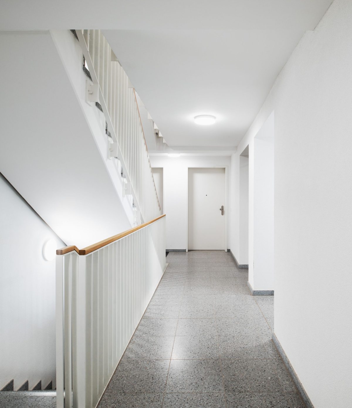 Eingangsbereich der Modernisierung in der Reichenbachstraße 25 in Durlach.