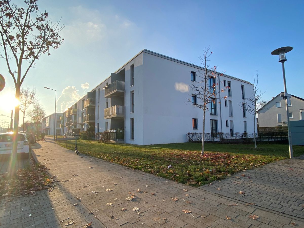Ein Neubau der Volkswohnung in Knielingen 2.0.