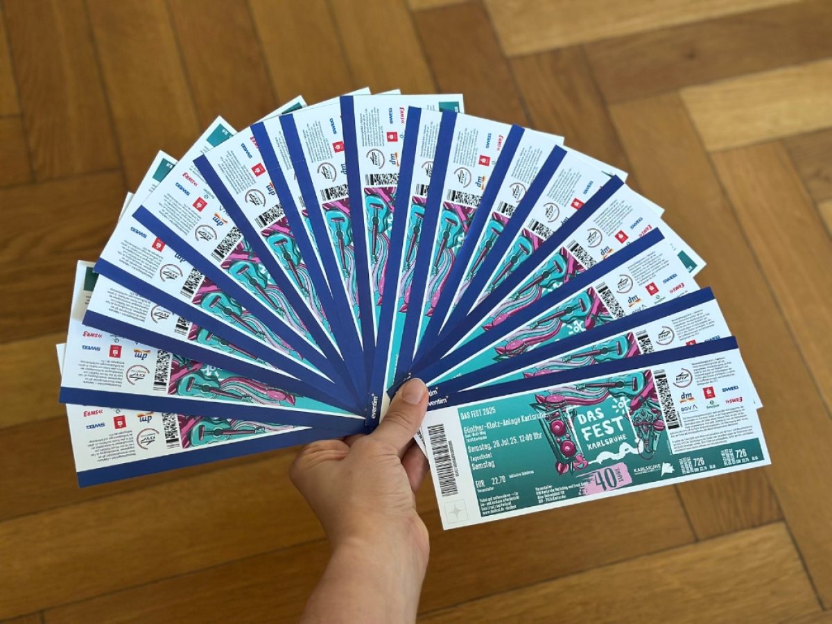 Mehrere Tickets für DAS FEST in Karlsruhe.