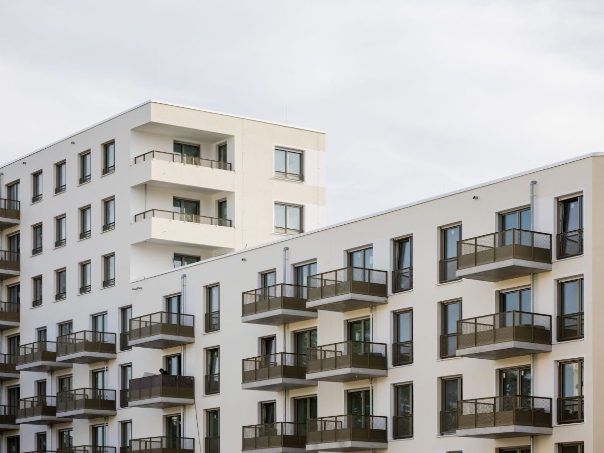 Außenansicht des Neubaus im August-Klingler-Areal in Daxlanden