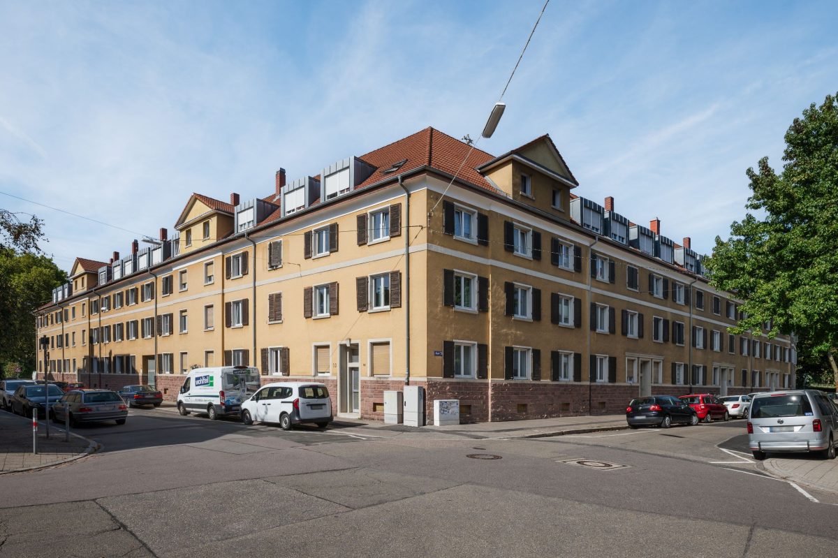 Außenansicht des Modernisierungsprojekts Blotterblock