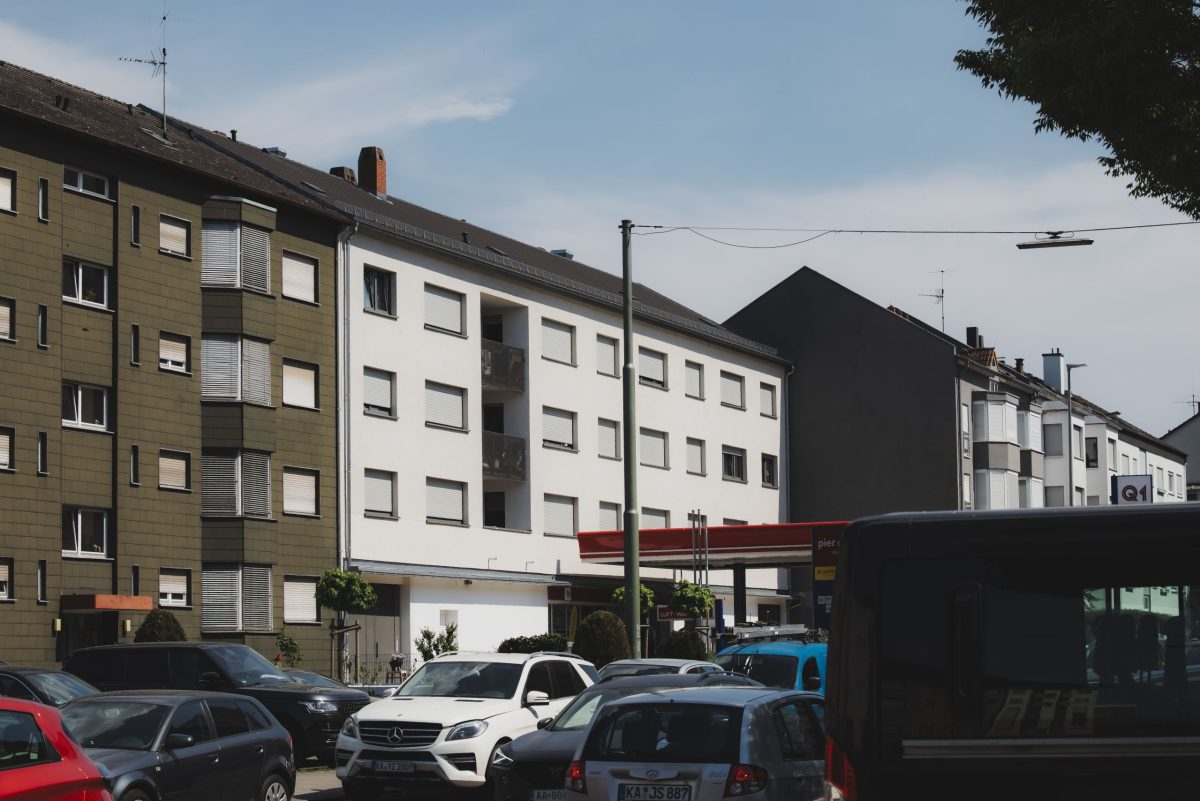 Außenansicht der Fassadenmodernisierung in der Rheinstraße