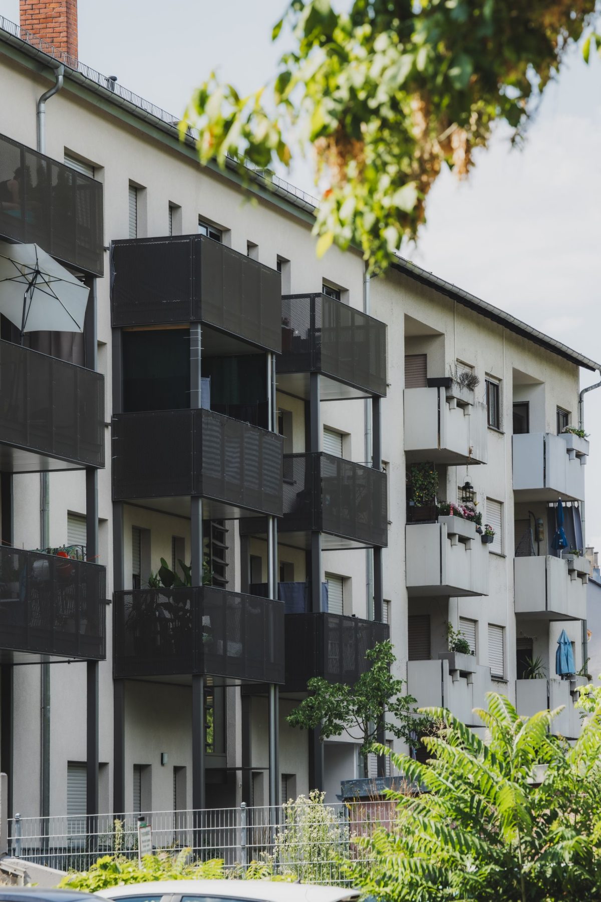 Außenansicht der Fassadenmodernisierung in der Rheinstraße