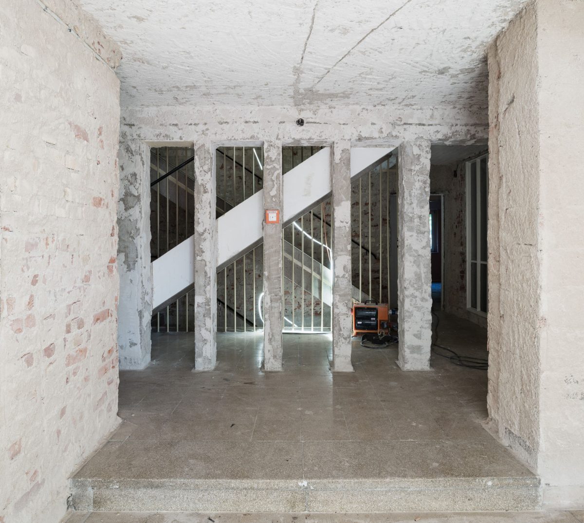 Eingangsbereich der Modernisierung in der Hildebrandstraße 30 in Durlach.