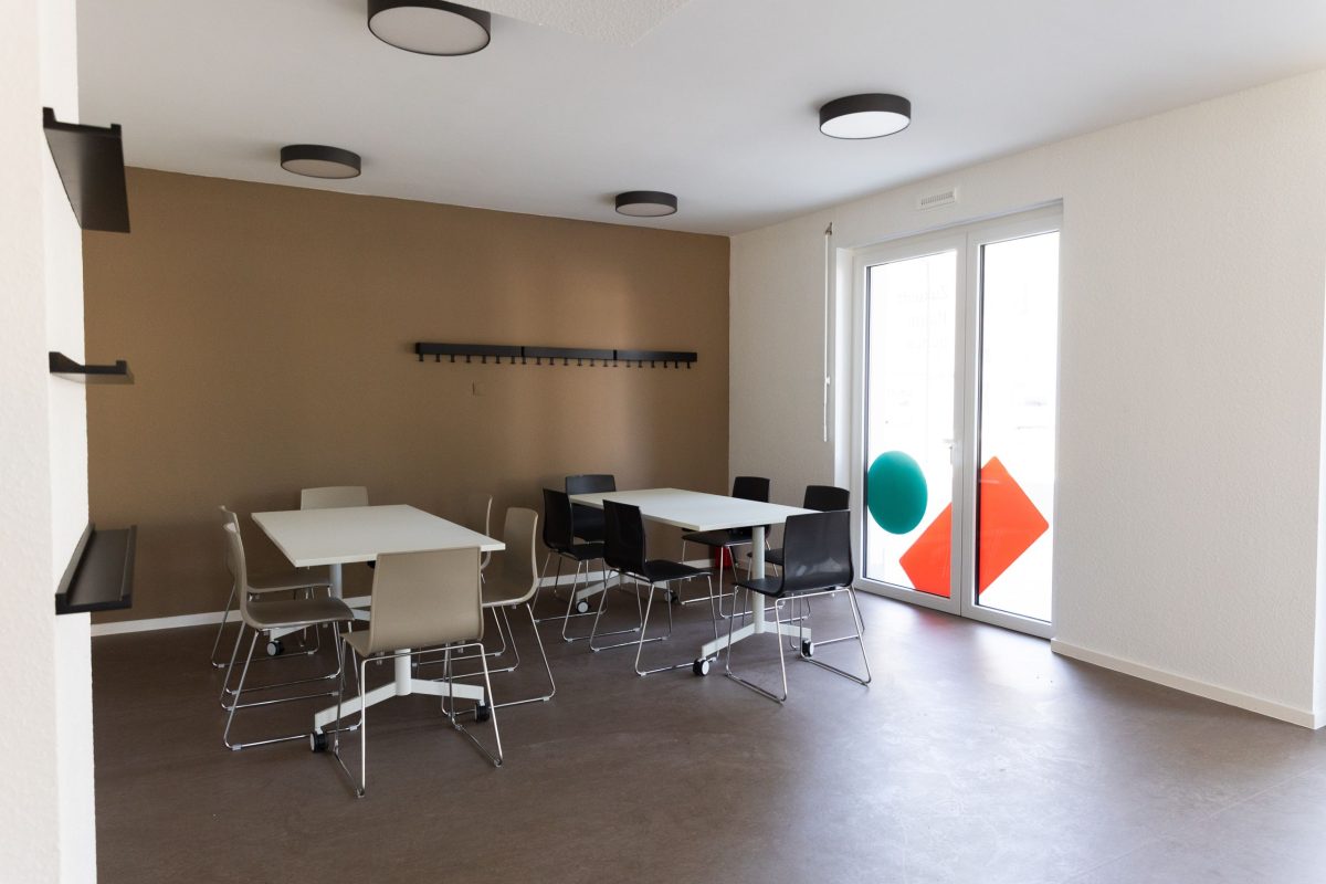 Gemeinschaftsraum August-Klingler-Areal Eingangsbereich mit 2 Toiletten